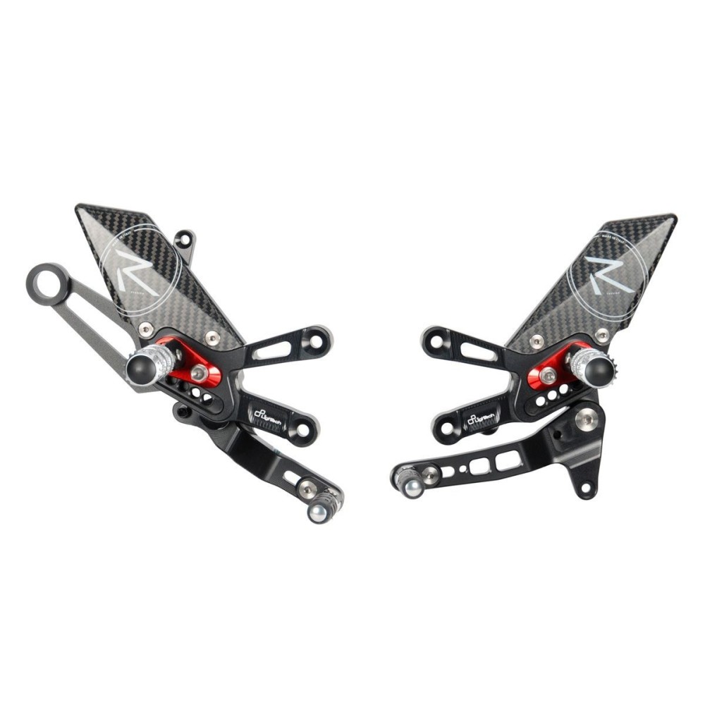 ESTRIBERAS AJUSTABLES VERSIÓN R CAJA DE CAMBIOS RECTA LIGHTECH APRILIA RSV4 1100 R 2021-2023