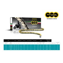 CADENA REGINA 124OROY PASO 420 DERBI GPR 50 NUDE 04-08