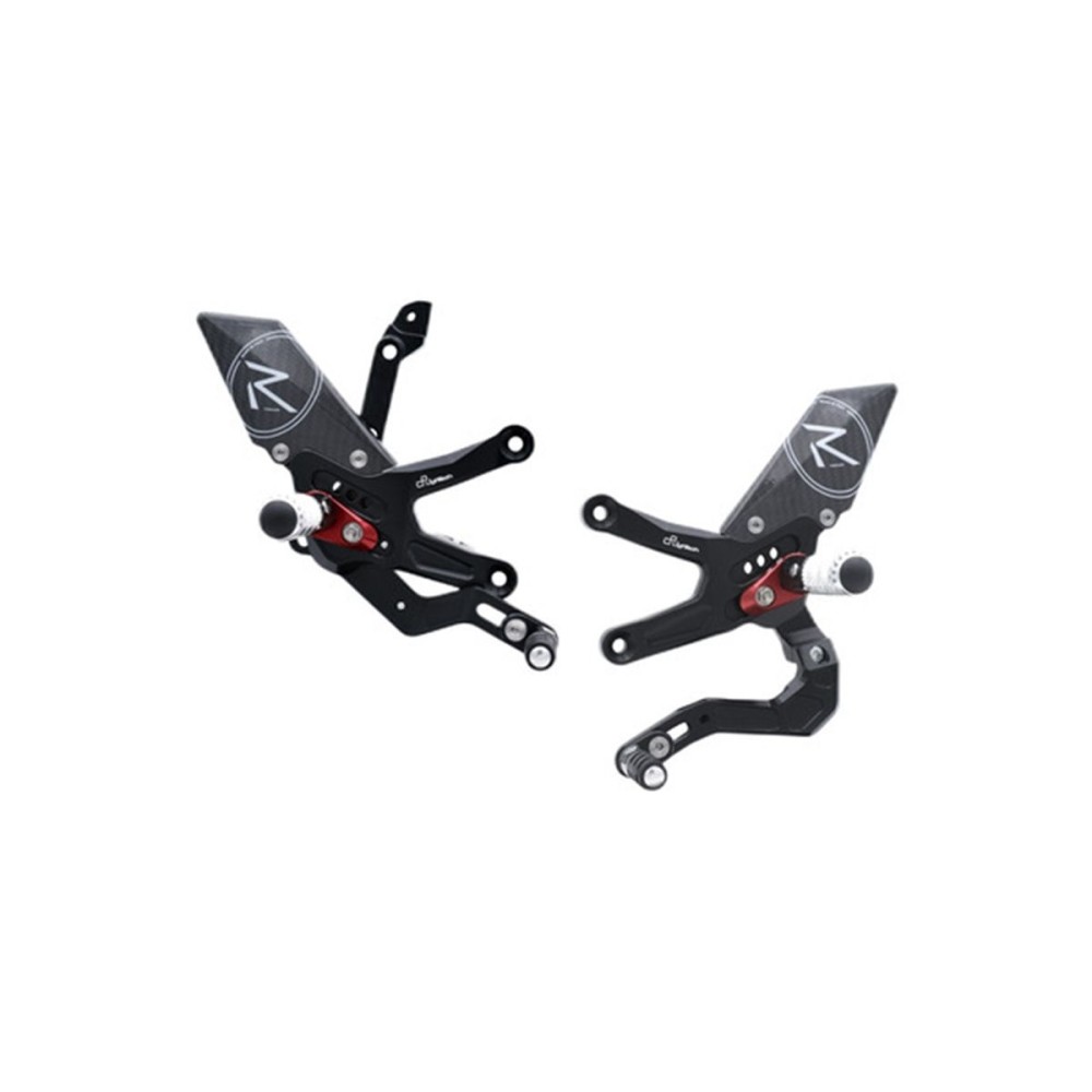 ESTRIBERAS AJUSTABLES VERSIÓN R CAJA DE CAMBIOS ESTÁNDAR LIGHTECH KAWASAKI ZX-10 R 2021-2022