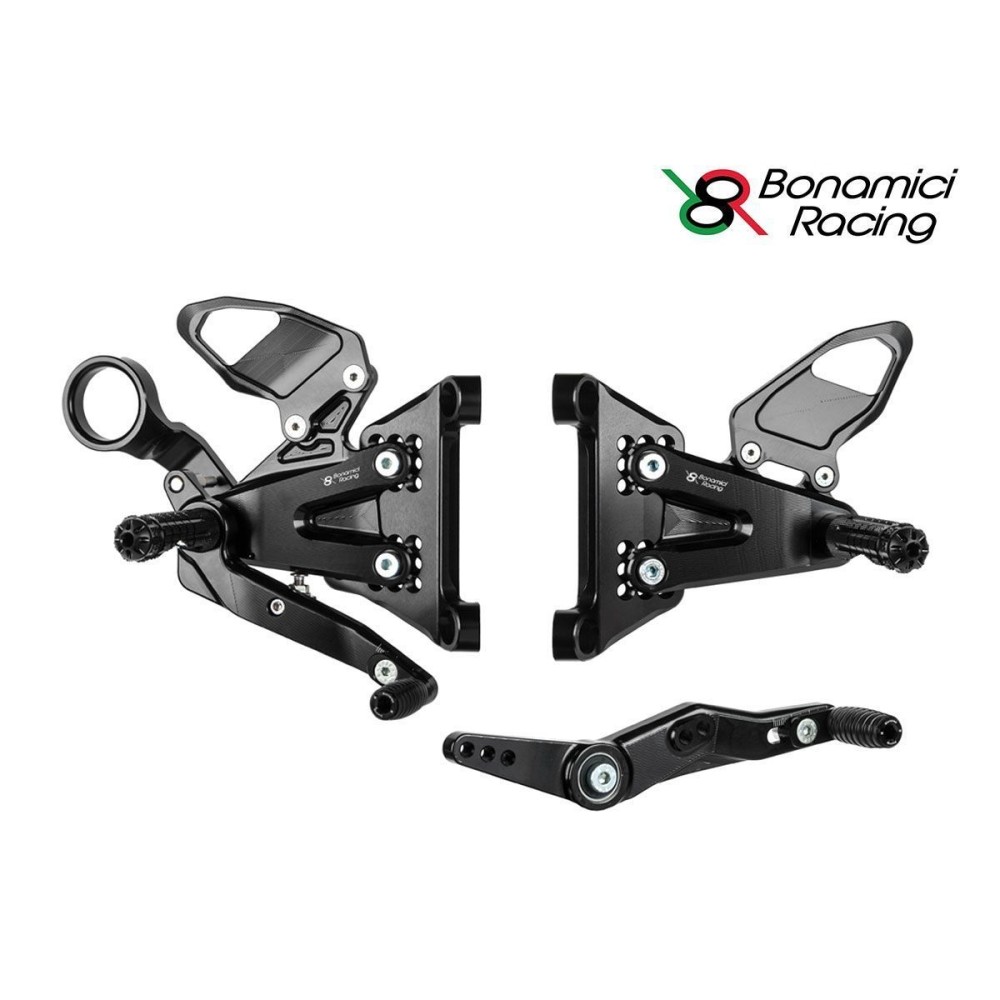 ESTRIBERAS TRASERAS AJUSTABLES BONAMICI RACING BMW M 1000 RR 2021-2024