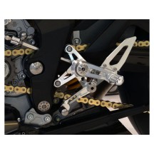 KIT COMPLETO ESTRIBERAS AJUSTABLES MOTOCORSE MV AGUSTA F3 675 SERIE ORO 2012