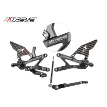 ESTRIBERAS REDUCIDAS DE ALUMINIO GP EVO BLACK EXTREME SUZUKI GSX-R 1000 2017-2022