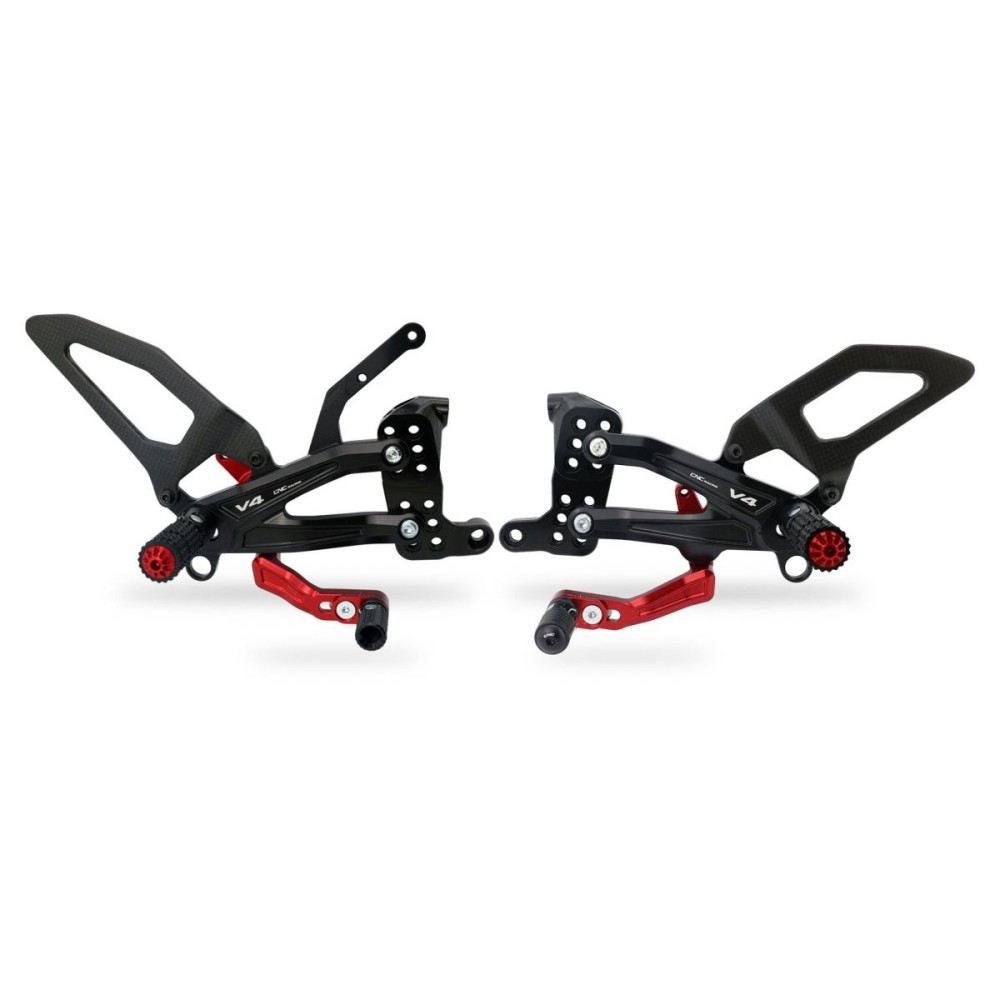 ESTRIBERAS AJUSTABLES CNC RACING CARBONO DUCATI STREETFIGHTER V4 / S 2020-2022