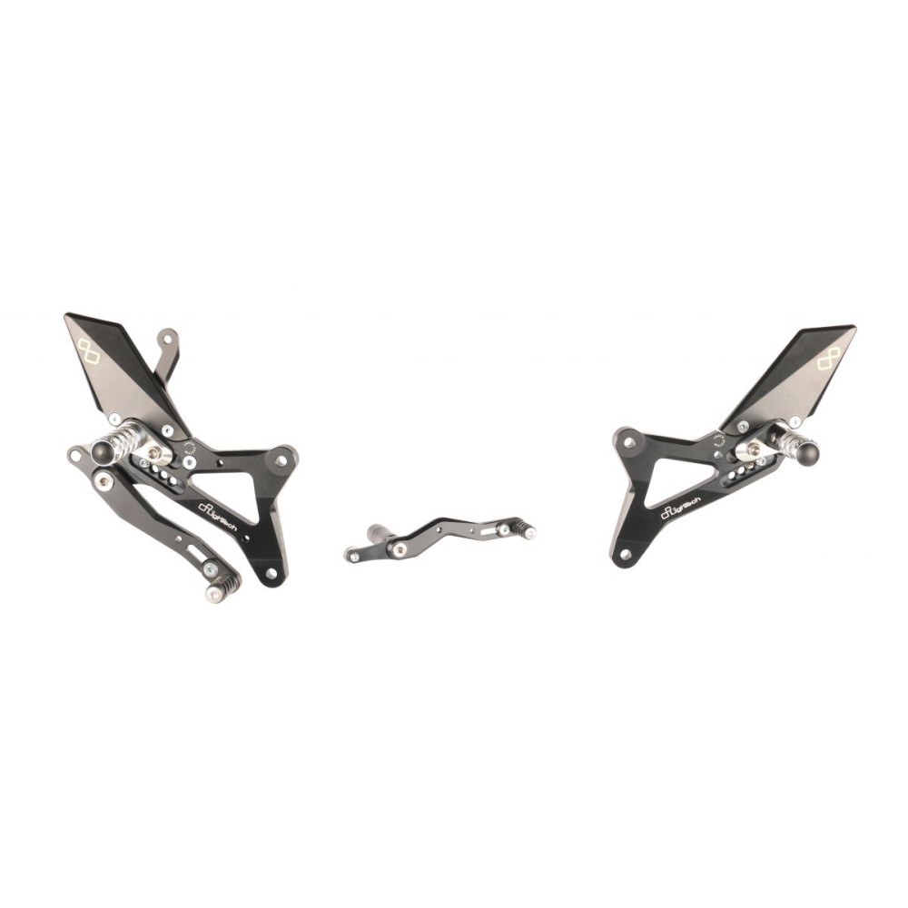 ESTRIBERAS AJUSTABLES CON REPOSAPIES FIJOS LIGHTECH YAMAHA R1 2009-2014