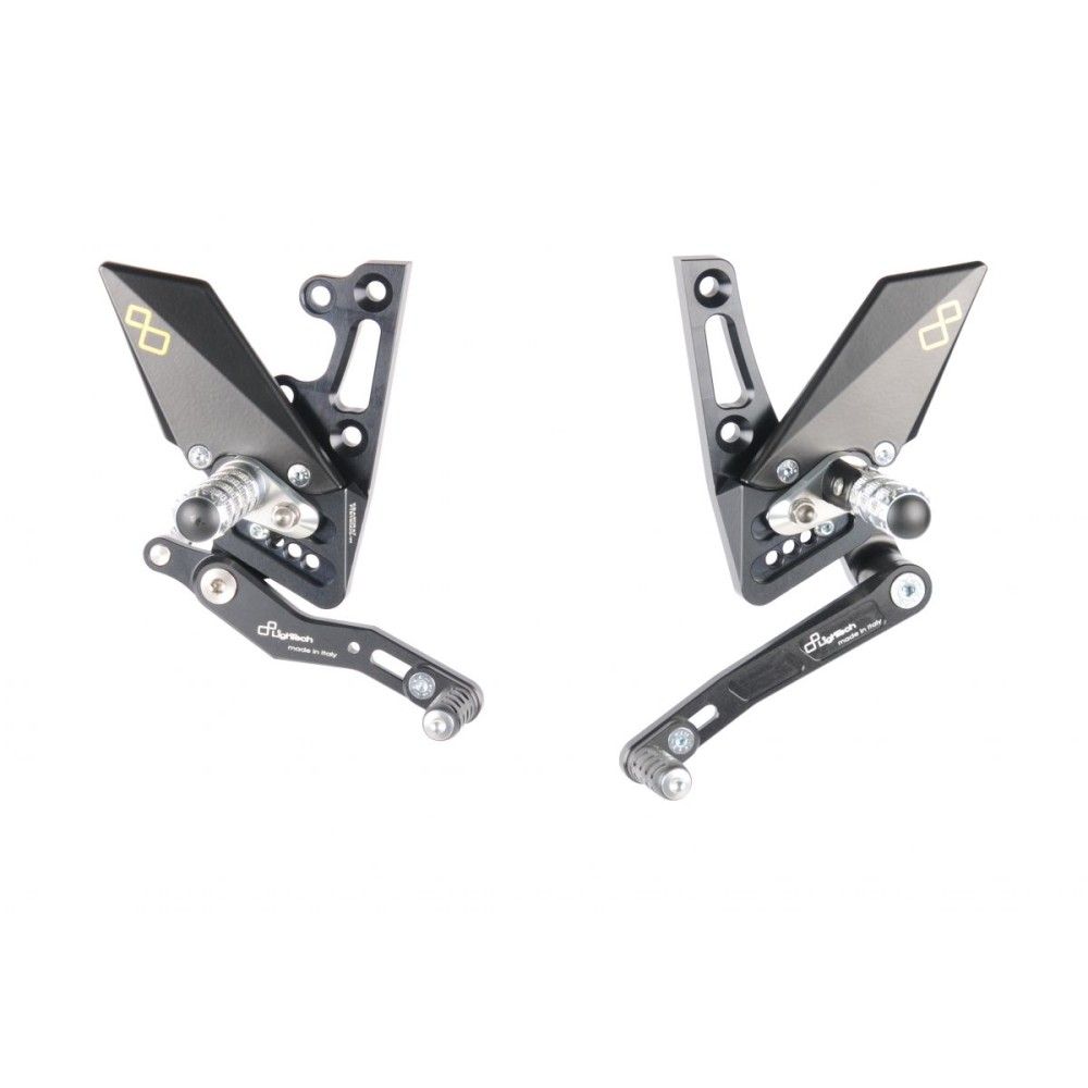 ESTRIBERAS AJUSTABLES CON REPOSAPIES FIJOS LIGHTECH TRIUMPH SPEED TRIPLE 1050 11-18