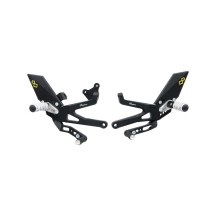 ESTRIBERAS AJUSTABLES CON REPOSAPIES FIJOS LIGHTECH DUCATI PANIGALE V4R 2019-2022