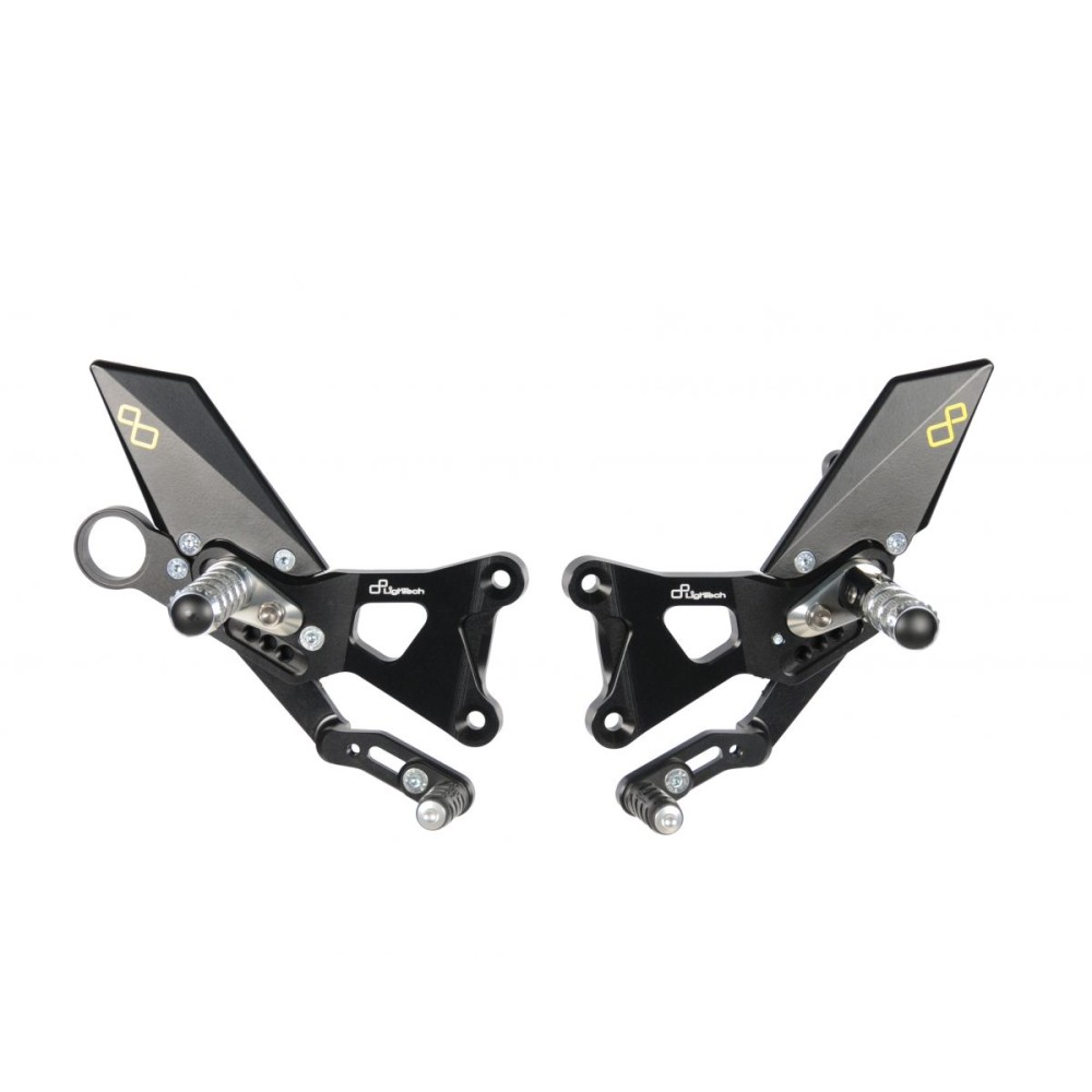 REPOSAPIES REGULABLES CON REPOSAPIES ARTICULADOS LIGHTECH BMW S 1000 RR 2009-2014