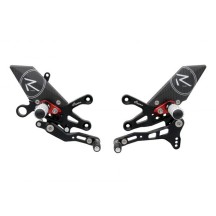 ESTRIBERAS REGULABLES VERSIÓN R / SILVER LIGHTECH APRILIA RSV4 2009-2011