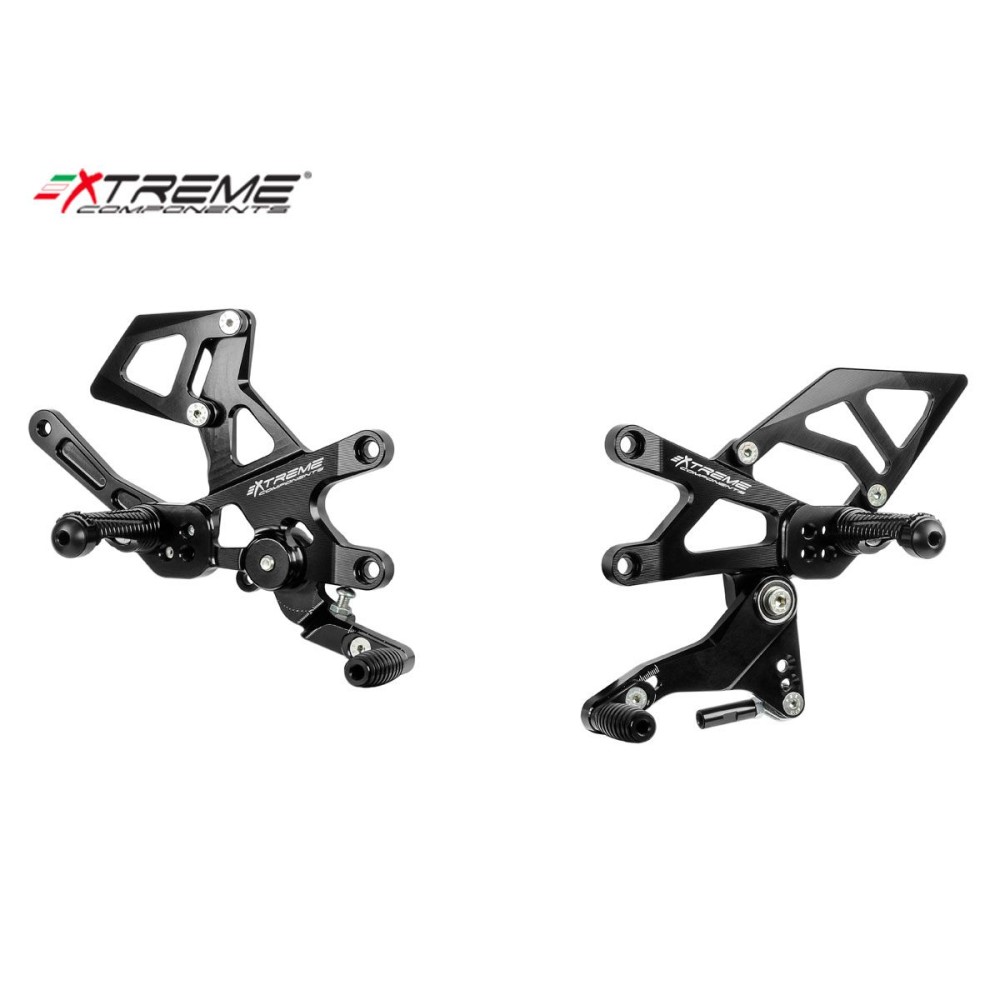 ESTRIBERAS REDUCIDAS STRAIGHT GEAR EXTREME ALUMINIO APRILIA TUONO V4 / FACT 2017-22