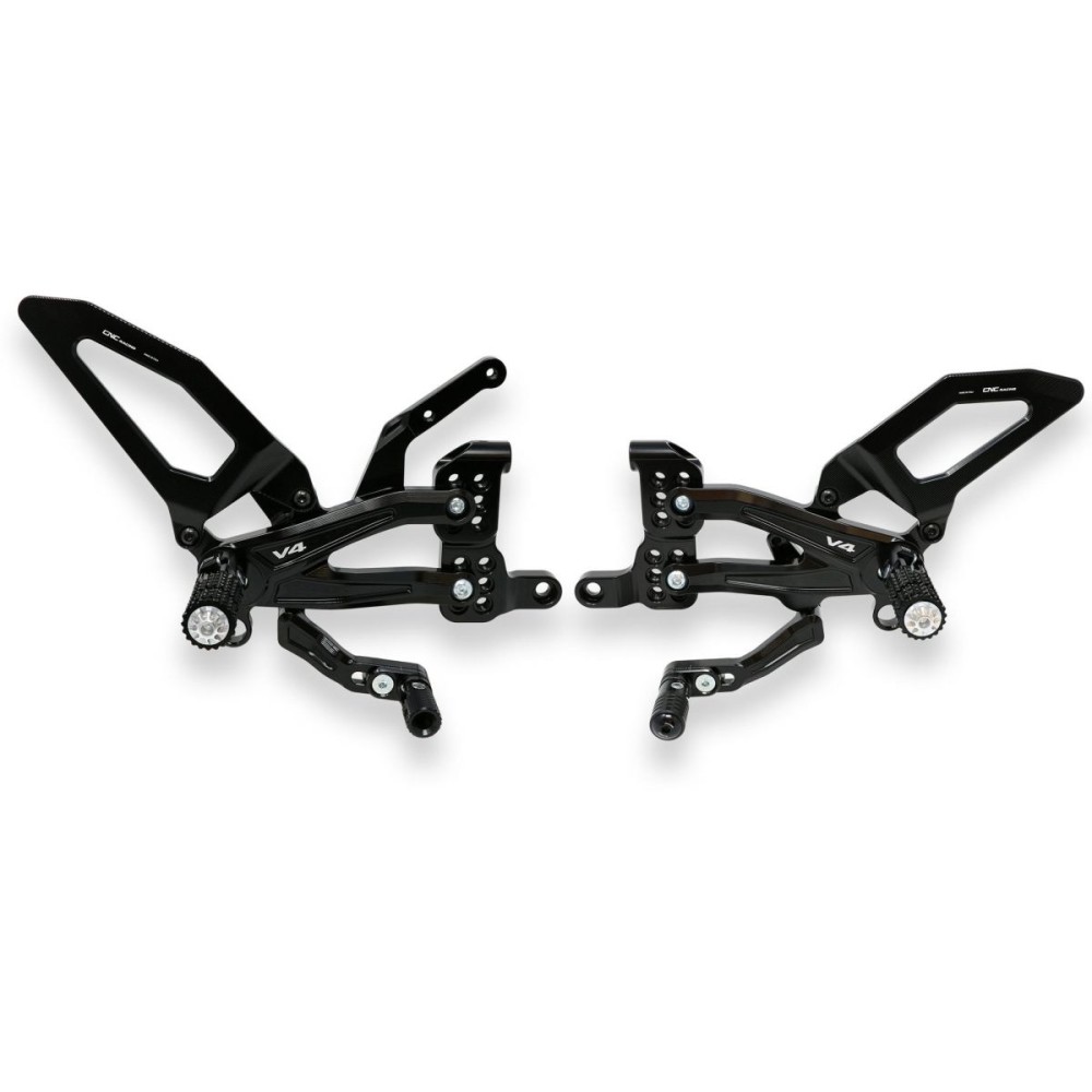 ESTRIBERAS DE CARRERA CNC AJUSTABLES DUCATI PANIGALE V4 / S / R 2018-2024